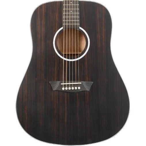 Washburn DFED Deep Forest Ebony Akustik Gitar (Profesyonel - Dreadnought Kasa) | Egzotik Abanoz Üst Kapak, Okoume Arka ve Yanlar, Mat Bitiş, Derin ve Sıcak Ton | Ölçüler: 648 mm Skala Uzunluğu ürün görseli 1