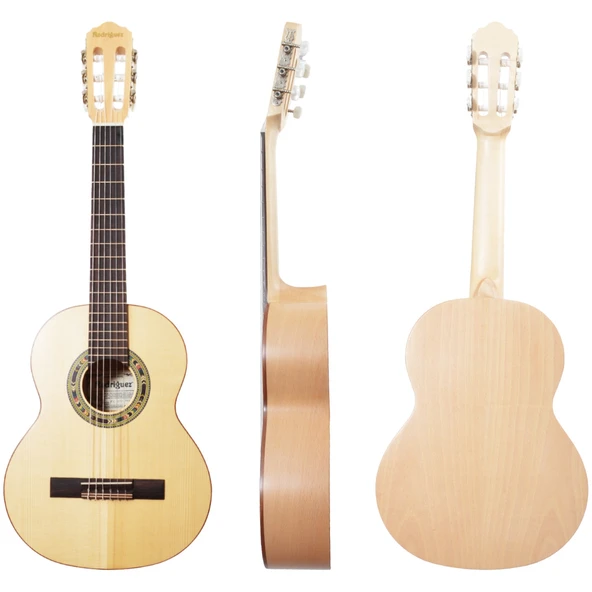 Rodriguez RC512MN Klasik Gitar - 1/2 (Çocuk - Gül Seri) | Gül Ağacı (Rosewood) Klavye ve Köprü, Ladin Kapak, Küçük Eller İçin Ergonomik Sap Yapısı | Uyum: 1/2 Boy (7-9 Yaş) ürün görseli 1