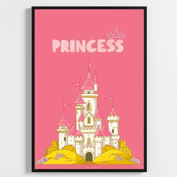 Besay Prensesin Sihri Çocuk Odası Posteri–Dekoratif 3lü Set A4 Çerçevesiz ürün görseli 1