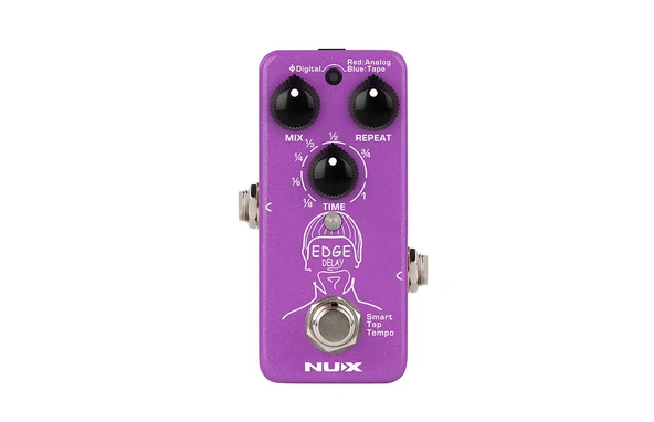 NUX NDD-3 Edge Delay (Profesyonel - Dijital Gecikme) | 3 Farklı Delay Modu (Phi/Analog/Tape), Tap Tempo Fonksiyonu, Akıllı Zamanlama Algoritması | Ölçüler: 122 x 72 x 47 mm ürün görseli 1