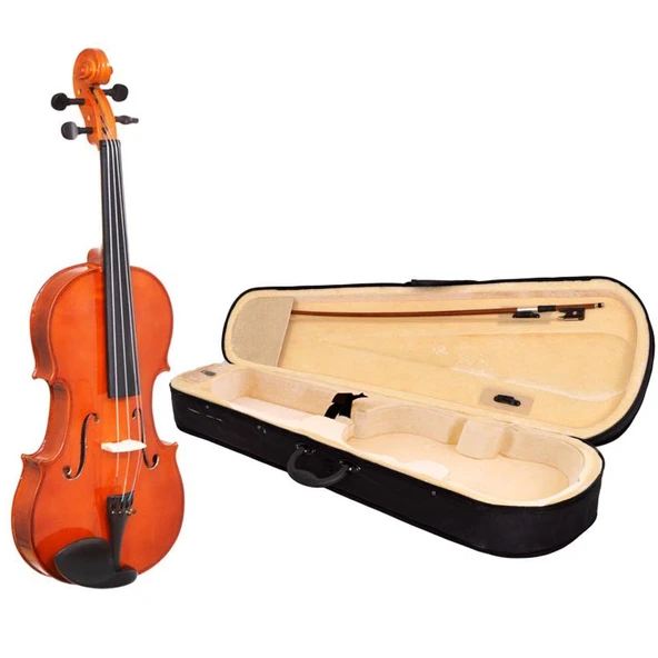 Dominguez DVA14LC Viyola - 1/4 (Eğitim - Küçük Boy Set) | Çocuklar İçin Ergonomik Gövde, Sıcak Ses Karakteri, Yumuşak Tuşe, Taşıma Çantası ve Yay Dahil | Uyum: 1/4 (Çeyrek Boy) Viyola ürün görseli 1