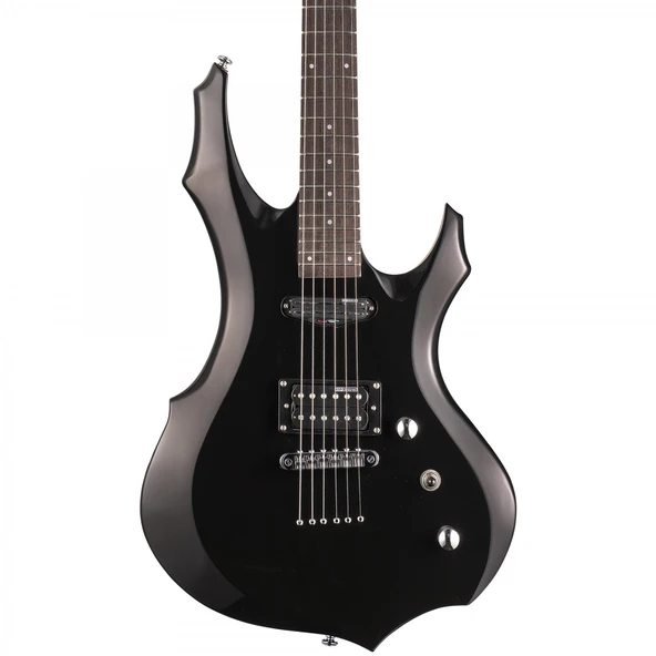 ESP LTD LF10KITBLK F-10 Kit Black Elektro Gitar | Keskin Hatlı Gövde Kılıf Hediyeli ürün görseli 1