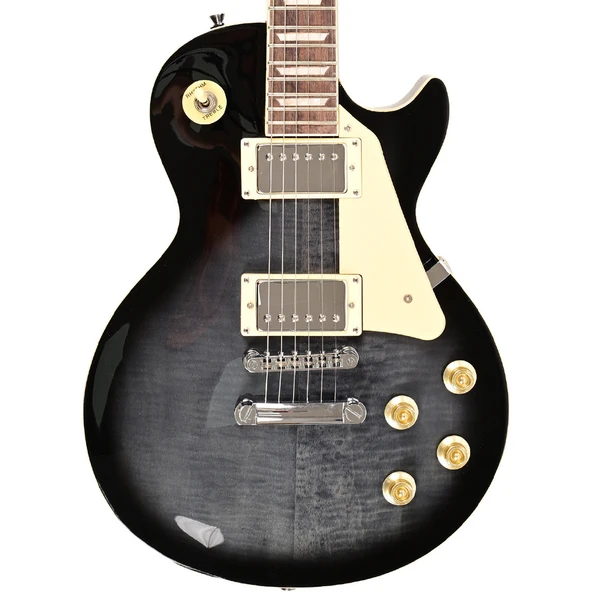 Madison MEG-LPF-TBK Elektro Gitar (Trans Siyah) | Les Paul Tarzı Alevli Kapak ürün görseli 1