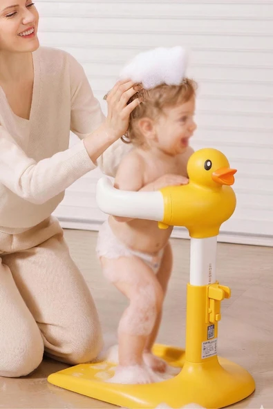 Wellgro HoldMe Bebek Banyo Duş Standı Sarı ürün görseli 1