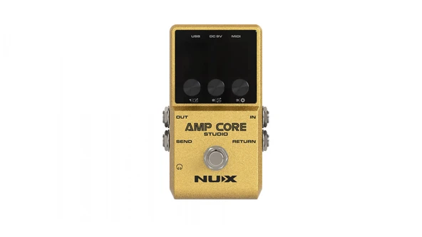 NUX NCA-1 Amp Core Studio (Profesyonel - Amfi Modelleme & IR) | Master ve Drive Kontrolleri, Dahili IR Yükleyici, Stüdyo Kalitesinde Kabin Simülasyonu, Sessiz Kayıt İmkanı | Ölçüler: Standart Pedal Bo ürün görseli 1