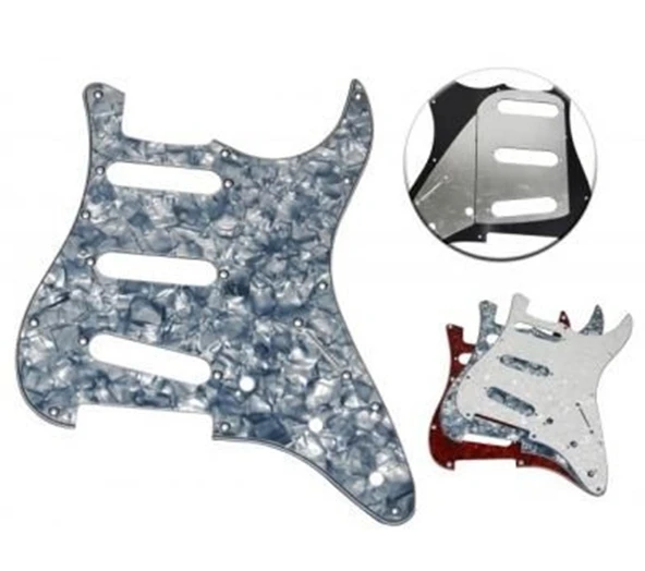 Extreme GAEPGPBL Elektro Gitar Pickguard (Mavi) | 3 Katmanlı Çizilmez Yüzey ürün görseli 1