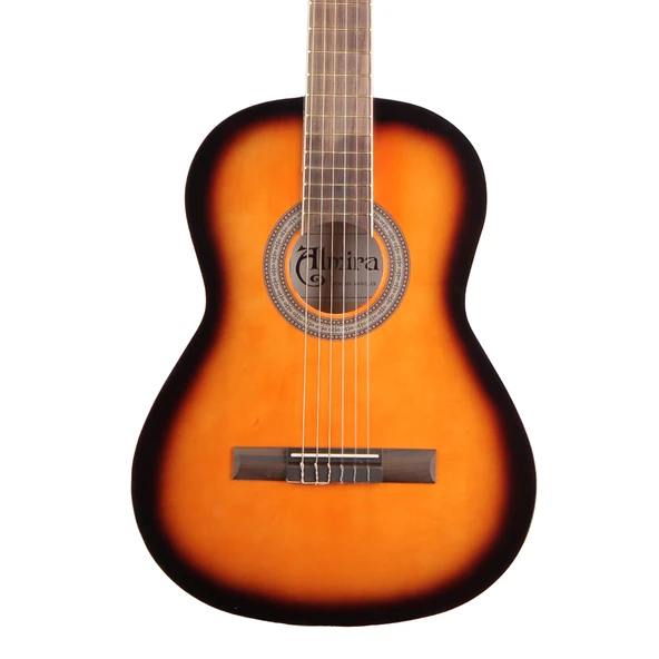Almira Mg917-sb 4/4 Klasik Gitar - Sunburst (başlangıç - Tam Boy) | Geleneksel Kahverengi Sunburst Bitiş, Ihlamur Kapak Ve Yanlar, Temel Eğitim İçin İdeal | Uyum: Yetişkin Ve Gençler İçin 4/4 Standart ürün görseli 1