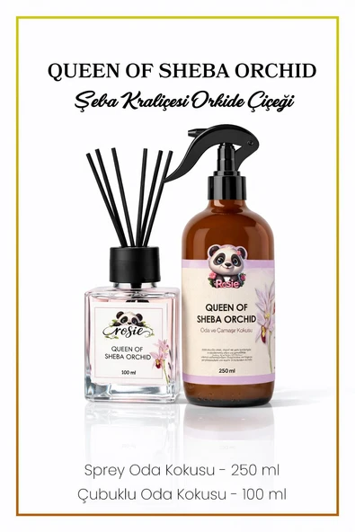 Rosie Queen of Sheba Orchid 250 ml Sprey + 100 ml Çubuklu Oda Kokusu Serisi ürün görseli 1
