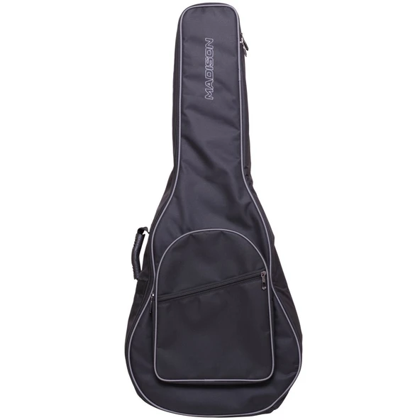 Madison MDGB2-GRY Akustik Gitar Kılıfı - Gri (Eğitim - Su İtici Seri) | Su İtici Polipropilen Kumaş, Temel Darbe Koruması, Geniş Ön Aksesuar Bölmesi | Uyum: Dreadnought ve Jumbo Kasalar ürün görseli 1