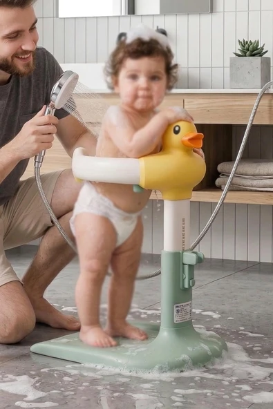 Wellgro HoldMe Bebek Banyo Duş Standı Yeşil ürün görseli 1