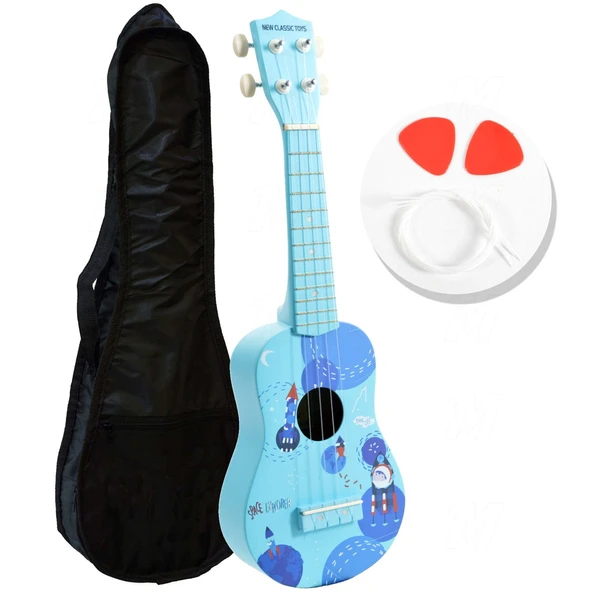 Manuel Raymond KA225BL Soprano Ukulele Seti (Mavi) | Kılıf Dahil Renkli Gövde ürün görseli 1