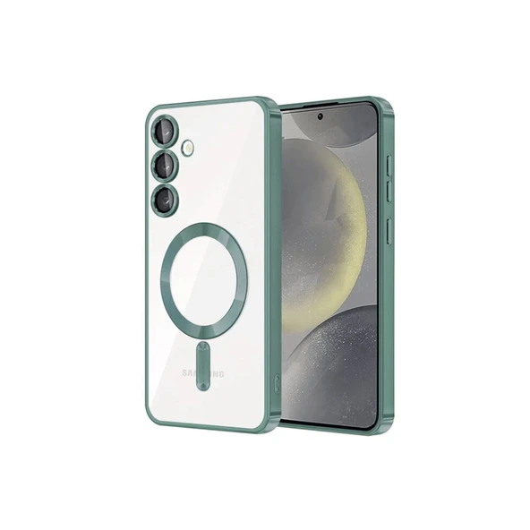 Galaxy S23 Plus Kılıf Kross Magneticsafe Kapak - Koyu Yeşil ürün görseli 1