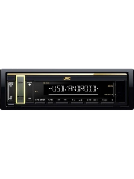 JVC KD-X168M-USB-MP3-AUX-3 ANFİ ÇIKIŞLI-RENK DEĞİŞTİREN TUŞLAR-PROFESYONEL OTO TEYP ürün görseli 1