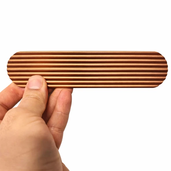Aytuğ Geniş T Çizgili Oval Rose Çekmece Kulp 160 mm Modern Şık Tasarım Dolap Kulp Mobilya Kulbu ürün görseli 1
