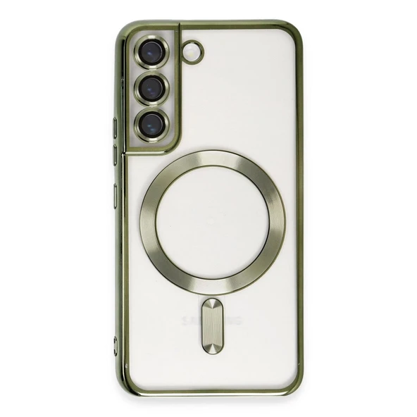 Galaxy S22 Kılıf Kross Magneticsafe Kapak - Koyu Yeşil ürün görseli 1