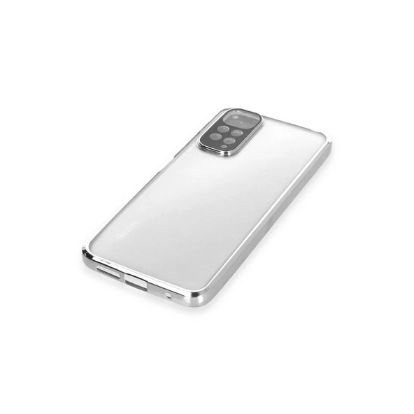 Note 11 Kılıf Lensli - Gümüş - Resim 4