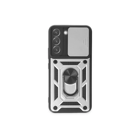 Galaxy S24 Kılıf Pars Lens Yüzüklü - Gümüş ürün görseli 1