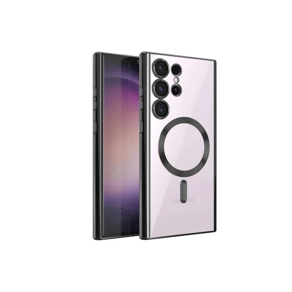 Galaxy S23 Ultra Kılıf Kross Magneticsafe Kapak - Siyah ürün görseli 1