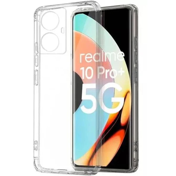 Realme 10 Pro Plus 5g Kılıf Lüx Şeffaf - Resim 2