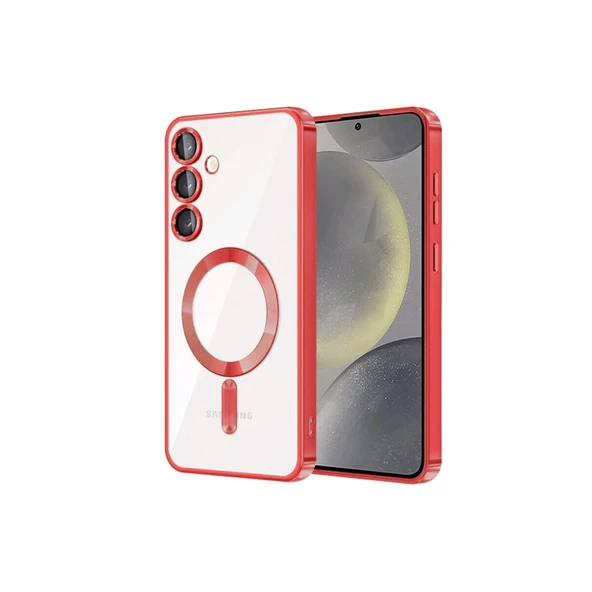 Galaxy S23 Kılıf Kross Magneticsafe Kapak - Kırmızı ürün görseli 1