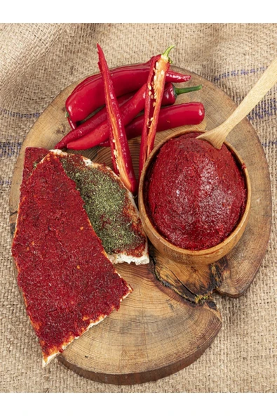ANTEP ACI BİBER SALÇASI EV YAPIMI 1 KG ürün görseli 1