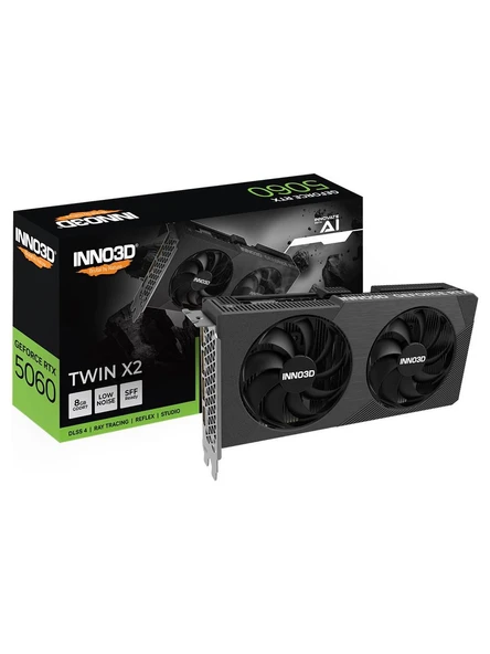Inno3D RTX5060 8GB Twin X2 128Bit GDDR7 N50602-08D7-195071N ürün görseli 1