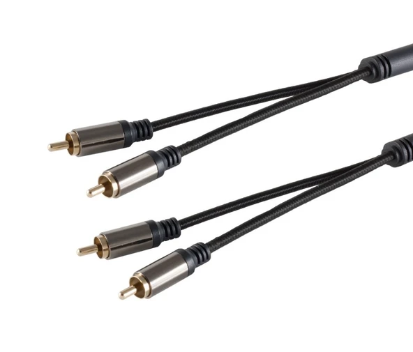 Black Connect PHC Cinch Slim 1,50 mt RCA Ses Kablosu ürün görseli 1