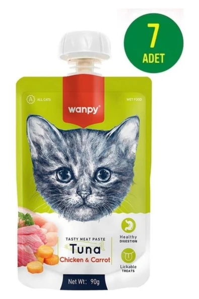 Taze Ton Balıklı&tavuklu Kedi Et Ezmesi 90 gr X 7 Adet ürün görseli 1