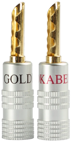 Goldkabel Profi  Hohl - Banana Gold 4'Lü Kablo Ucu ürün görseli 1