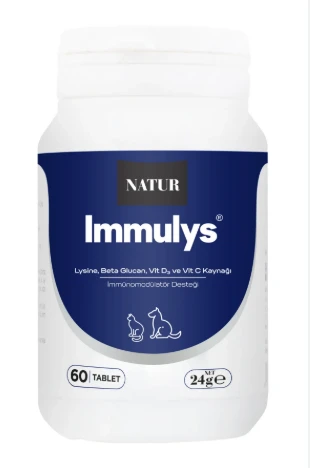 Natur Immulys Kedi ve Köpek İçin Bağışıklık (İmmün) Destek Tablet (60 Adet) ürün görseli 1