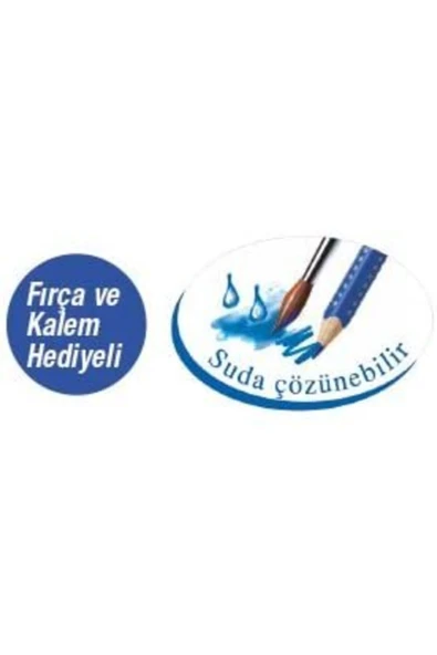 Karton Kutu Aquarell Boya Kalemi 24 Renk - Resim 2