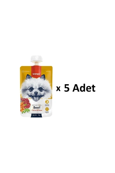 Taze Sığır Etli&havuçlu Köpek Et Ezmesi 90 gr X 5 Adet ürün görseli 1