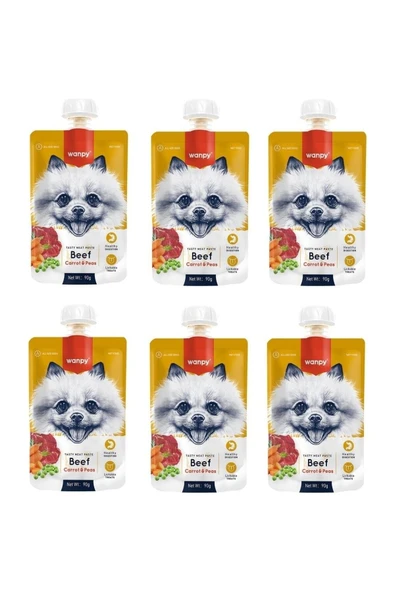 Taze Sığır Etli & Havuçlu Köpek Et Ezmesi 90 Gr. X 6 Adet ürün görseli 1