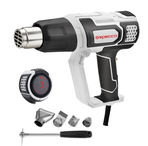 2000W 300-600 C AYARLANABİLİR SICAK HAVA TABANCASI SPECCO ürün görseli 1