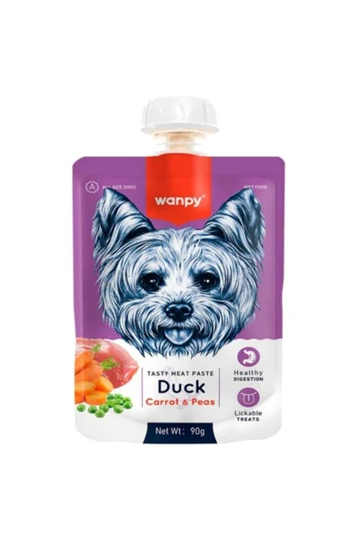 Ördek Etli ve Havuçlu Ezme Köpek Ödül Maması 90 Gram ürün görseli 1
