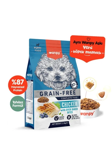 Tavuklu Tahılsız Yavru Köpek Maması 1,5 kg ürün görseli 1