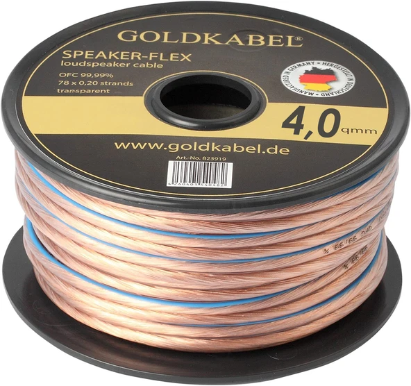 Goldkabel Speaker - Flex 2x4,00mm² Hoparlör Kablosu - 5Metre ürün görseli 1