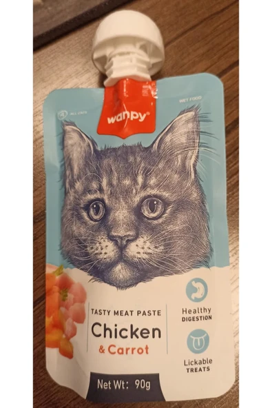 taze sıvı kedi ödül maması tasty meat paste 90 gr ürün görseli 1