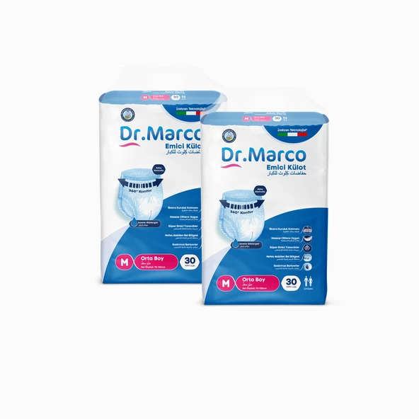 Dr.Marco Yetişkin Emici Külot Medium 60 adet - Resim 2