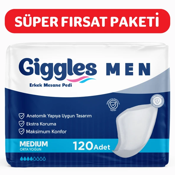 Giggles Erkek(Men) Mesane Pedi (Bladder Pad) 120 Adet ürün görseli 1