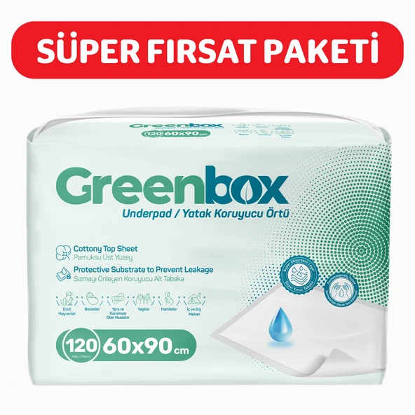 Greenbox 60x90 Yatak Koruyucu Örtü 30'lu 4 Paket 120 Adet ürün görseli 1