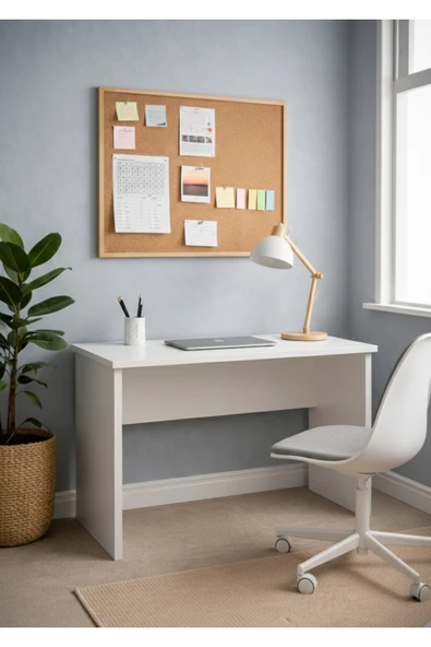 Dmz Home, Modern Çalışma Masası, 140/60 cm, Tamamı MDF, Ofis ve Ders Masası, Ergonomik 75 cm Yükseklik ürün görseli 1