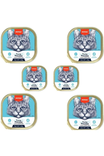 Ton Ve Morina Balıklı Alutray Kedi Yaş Mama 40 Gr x 6 Adet ürün görseli 1