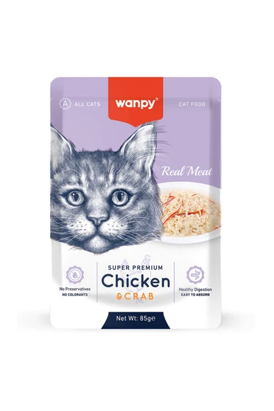 Pouch Tavuklu Yengeçli Kedi Yaş Maması 85 gr ürün görseli 1