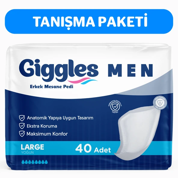 Giggles Yetişkin Erkek Mesane Pedi - L Beden - 2 Paket 40 Adet ürün görseli 1