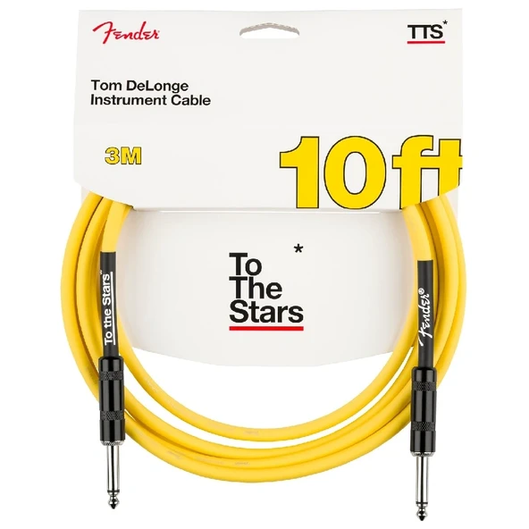 Fender Tom DeLonge To The Stars Graffiti Yellow 3metre Enstrüman Kablosu ürün görseli 1