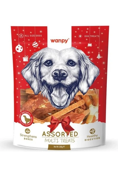 Karışık Yılbaşı Paketli Köpek Ödülü 300 gr ürün görseli 1