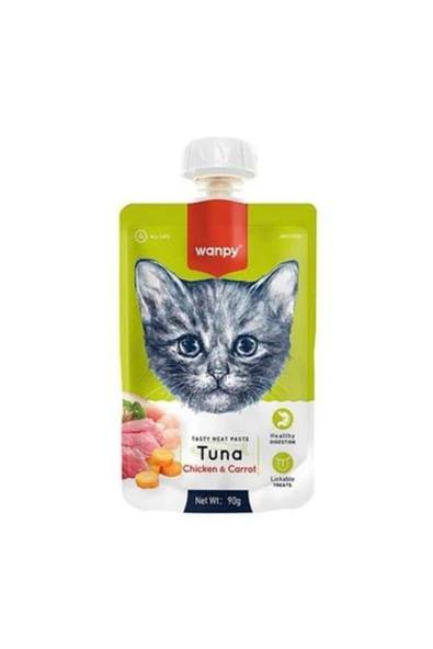 Taze Ton Balıklı Havuçlu Kedi Et Ezmesi 90gr ürün görseli 1