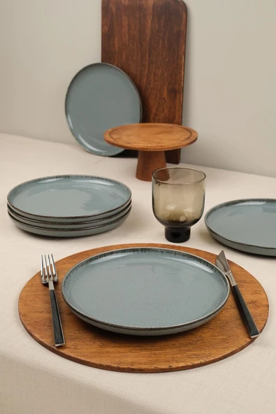 Moderna 6 Parça 21 Cm Düz Tabak Mavi ürün görseli 1