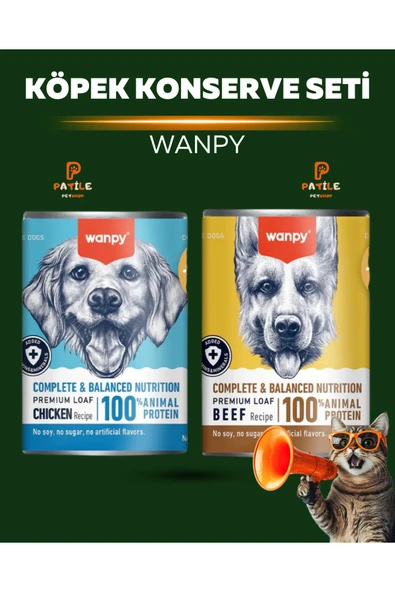 tahılsız %100 hayvansal proteinli biftekli & tavuklu köpek konservesi ürün görseli 1